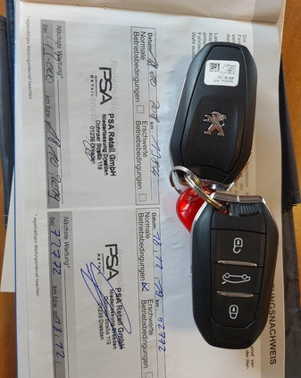 Peugeot 308 cena 43800 przebieg: 121000, rok produkcji 2017 z Góra małe 154